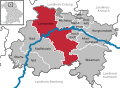 Lage im Landkreis Lichtenfels sowie in Bayern