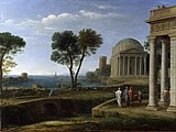 Claude Lorrain, Landscape with Aeneas at Delos, 1672