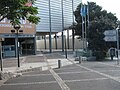 Haifa Auditorium main entrance, underneath is a shopping mall