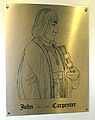 Plaque of the Founder John Carpenter