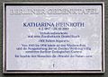 English: Berlin memorial plaque for Katharina Heinroth Deutsch: Berliner Gedenktafel für Katharina Heinroth