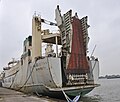 RoRo ship Al-Zahraa (stern) from Iraq, on hold in Bremerhaven since the Iraq War 2003