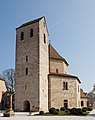 View of the church tower from the West