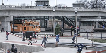 Winter opening of a skate park, Grandt Park, Chicago.jpg