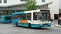 English: Arriva The Shires 3133 (M713 OMJ), a Volvo B6/Northern Counties Paladin, leaving High Wycombe bus station into Bridge Street, High Wycombe, Buckinghamshire, on route 39. Route 39 is Orange Route, part of the High Wycombe Rainbow Routes network, and should have been operated by the other Optare Versa (2401 was in service), however, 2402 was seemingly unwell in the depot.