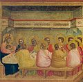 Giotto di Bondone: English: Last Supper Deutsch: Das Letzte Abendmahl