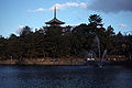 Kofukuji, viewed across Sarusawa Pond