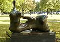 Reclining Figure: Hand made by Henry Moore (1898-1986) in 1979, located in Hamburg, Germany