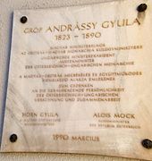 Andrássy Gyula emléktáblája VI kerület Andrássy út 2.JPG