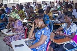 FIRST EWE WIKIMEDIANS COMMUNITY GHANA WORKSHOP EVENT WITH UNIVERSITY OF EDUCATION WINNEBA, DEPARTMENT OF EWE EDUCATION AJUMAKO CAMPUS 15.jpg