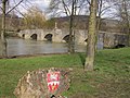 Einzige erhaltene Steinbrücke von Balthasar Neumann über die Tauber bei Tauberrettersheim