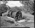 "VIEW,_LOOKING_SOUTH,_SHOWING_DOUBLE-DRUM_HOIST_WORKS_JUST_EAST_OF_SHAFT_-_Mountain_King_Gold_Mine_and_Mill,_4.3_Air_miles_Northwest_of_Copperopolis,_Copperopolis,_Calaveras_County_HAER_CAL,5-COP.V,3-3.tif" by User:Fæ