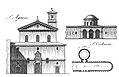 plan and elevation of S. Agnese fuori le mura (Rome)