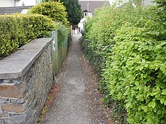 Footpath from Malpas Road to Moxon Road, Newport - geograph.org.uk - 1837636.jpg