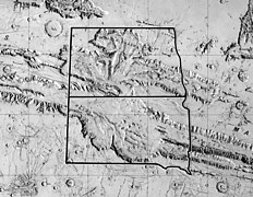 Valles Marineris compared with North Dakota and South Dakota (4090068036).jpg