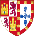 Coat of Arms of John I of Castile as Castilian Monach and Crown of Portugal Pretender (1383–1390)