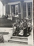 Thumbnail for File:1949 photo of Boys wearing Barretinas in Viladrau, Girona, Catalunya, Spain.jpg