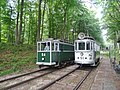 Service trams at Sporvejsmuseet Skjoldenæsholm.