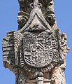 Stone carving in Presencio. These are the arms of emperor Charles V.