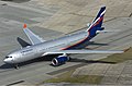 Aeroflot on ground from above