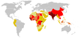 Tetanus cases worldwide