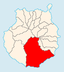 San Bartolomé de Tirajana localization map