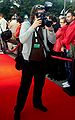 One of press photographers at XXXIV Polish Film Festival in Gdynia 2009