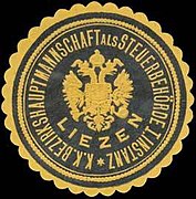 Siegelmarke K.K. Bezirkshauptmannschaft als Steuerbehörde I. Instanz Liezen W0320890.jpg