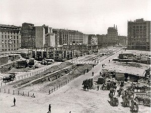 Obras del segundo tramo, entre 1917-1922