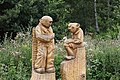 statue of Spejbl and Hurvínek, Plzeň