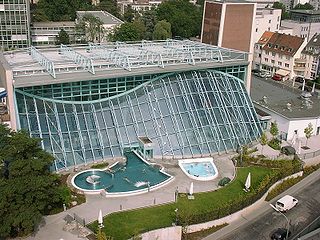 Public Agrippa swimming pool in Cologne, Germany