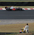 Kovalainen watching the 2007 Brazilian GP