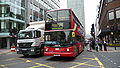 English: Arriva London North DLA100 (T110 GGO), a DAF DB250/Alexander ALX400, in London.