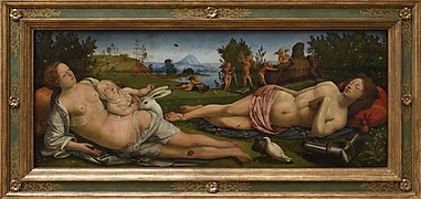 Venus, Mars and Cupid by Piero di Cosimo (Gemäldegalerie, Berlin) 9541.jpg