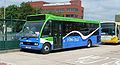 English: Thames Travel 510 (YJ10 MFE), an Optare Solo, in Bracknell bus station, Bracknell, Berkshire, laying over between duties. Thames Travel took over several Bracknell town services routes from First Berkshire & The Thames Valley, after First lost the contract. Thames Travel started the services from their new base in Bracknell, on 29 May 2010, with a small fleet of brand new 10-reg vehicles.