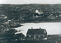 Old Tórshavn with parliament's building (top left) 1864