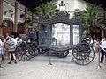 The palace's collection of historical carriages