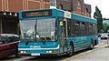 English: Arriva The Shires 3277 (T491 KGB), a DAF SB220/Plaxton Prestige, in Friarage Road, Aylesbury, Buckinghamshire, on route 500.