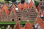 2. Platz: Blick auf die Salzspeicher in Lübeck vom Turm der St.-Petri-Kirche aus Fotograf: C.J.N.L. Kyll