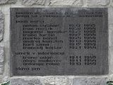 English: World War 2 memorial in Rateče, Slovenia