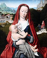 Madonna and Child . Ok. leta 1490 date QS:P,+1490-00-00T00:00:00Z/9,P1480,Q5727902 . Gemäldegalerie