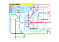 Schematic of the Railway Lines, both used and disued, in the Liverpool area and one possible plan for there reuse. In the same format as the Current Merseyrail Route Diagram.