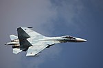 Thumbnail for File:Su-27SM3 in flight, Celebration of the 100th anniversary of Russian Air Force.jpg