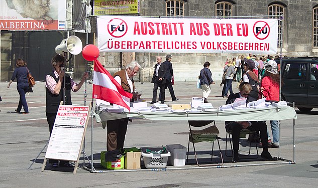 Collection of signatures for a petition to have Austria leave the European Union