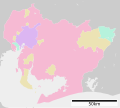 Map of Aichi Prefecture