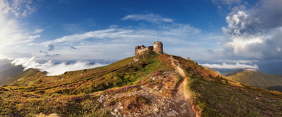 Old Observatory "White Elephant". Carpathian National Nature Park. By Khoroshkov