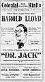 Dr Jack, 1923