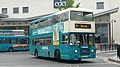 English: Arriva The Shires 5121 (G291 UMJ), a Leyland-bodied Leyland Olympian, leaving High Wycombe bus station into Bridge Street, High Wycombe, Buckinghamshire, on route 74, which is operated under competition from First Berkshire.