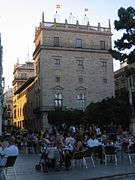 Torrassa antiga des de la Plaça de la Mare de Déu.