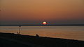 English: A fantastic sunset over the Solent, seen from Queens Road, Cowes, Isle of Wight, looking towards the mainland.